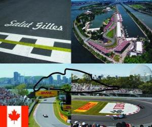 yapboz Circuit Gilles Villeneuve - Kanada -